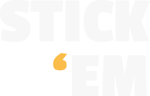 stickem logo white